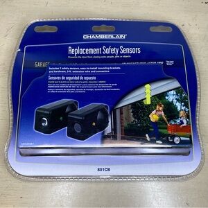 Chamberlain Garage Door Replacement Safety Sensors 801CB One Pair with Brackets
